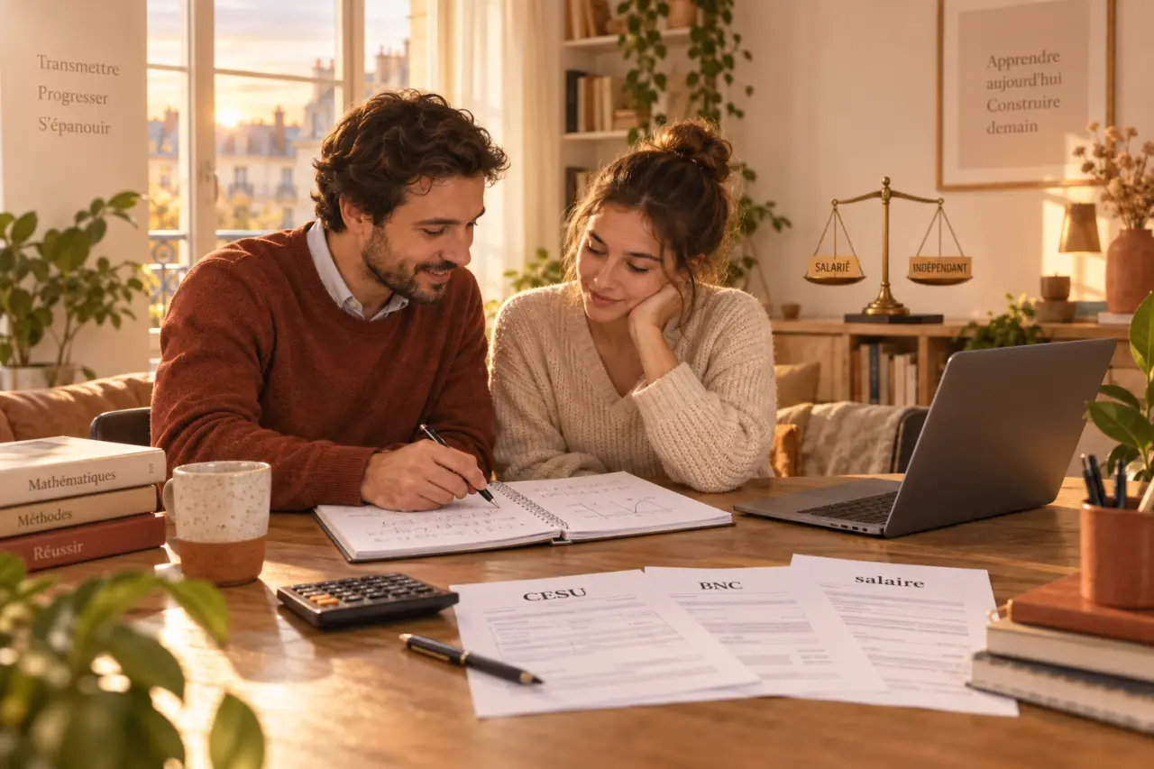 Cours particuliers : salaire, CESU ou BNC, le régime à choisir pour déclarer correctement