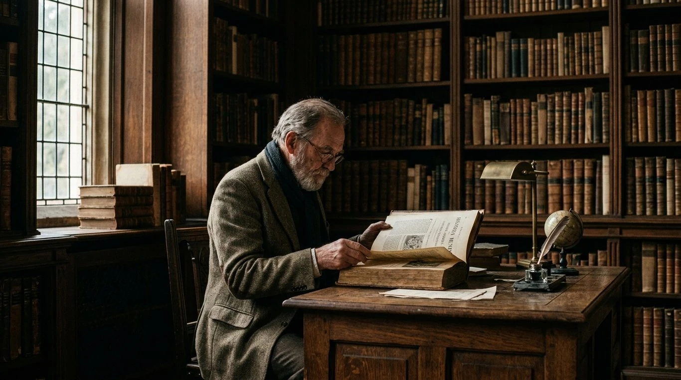 Bibliothèque classique majestueuse