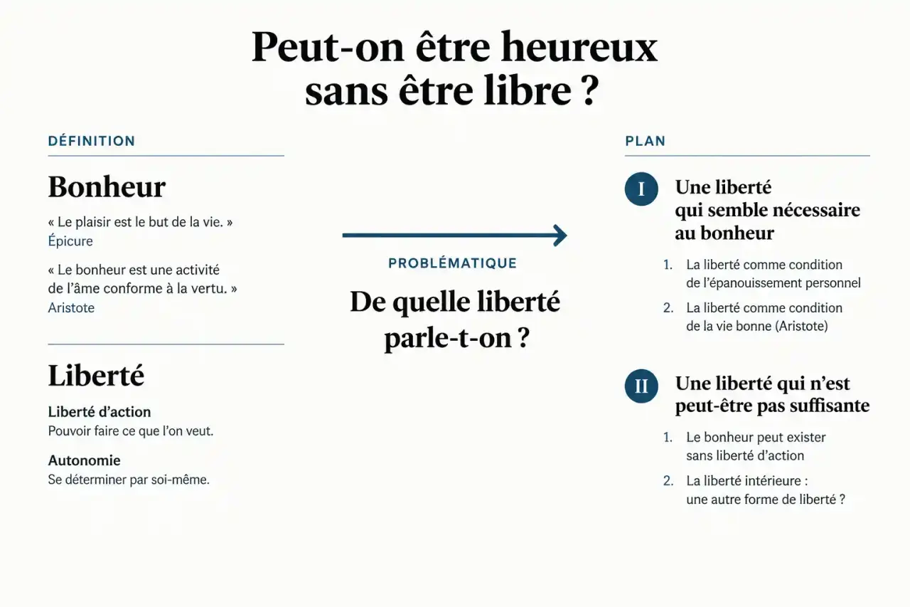 Fiches de révision philo : de la définition de la notion à la problématique et au plan de dissertation